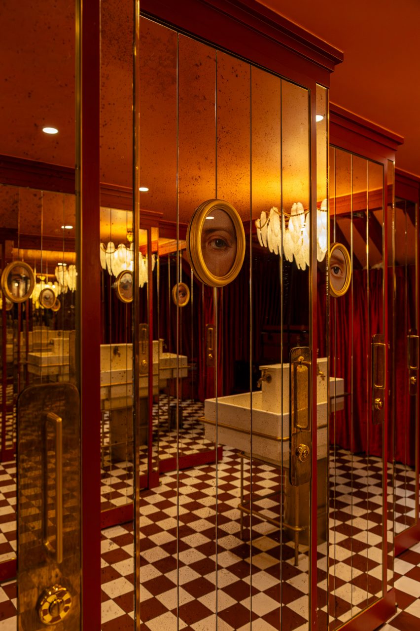 Interior of Brasserie des Pres restaurant in Paris by B3 Designers