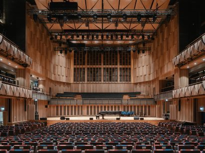 Theatre stage at Bristol Beacon by Levitt Bernstein