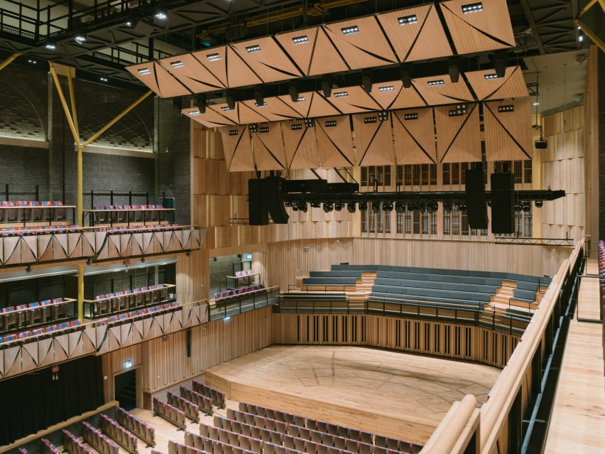 Refurbished theatre stage by Levitt Bernstein