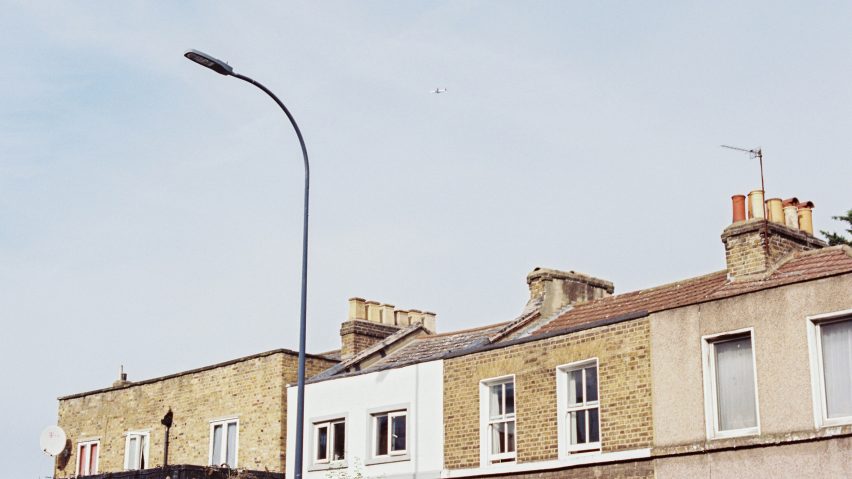 Rooftops of old British houses