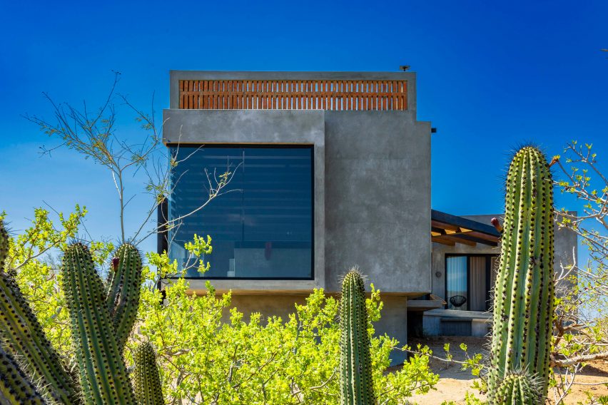 Concrete home in desert