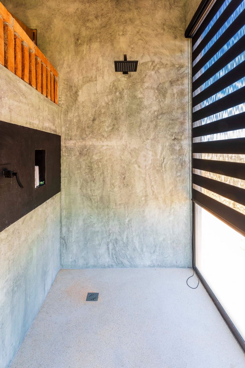 Concrete shower