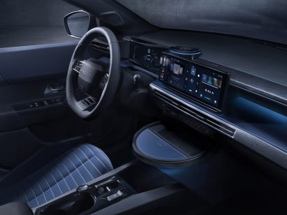 Steering wheel of car by Cassina