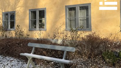 bench in the snow