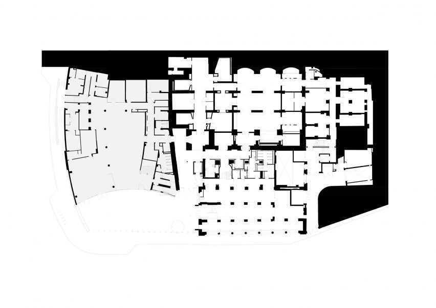 Ground floor plan of Bristol Beacon by Levitt Bernstein
