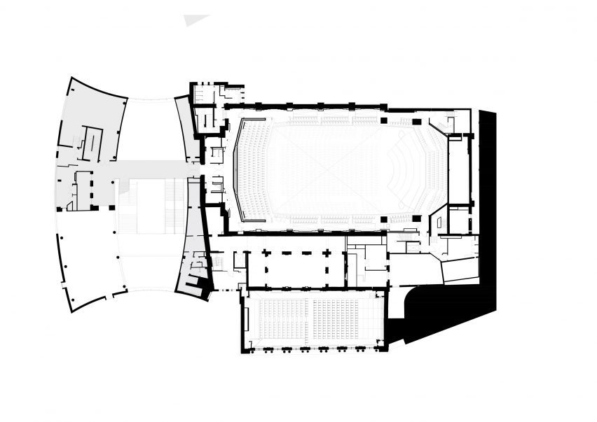 Fourth floor plan of Bristol Beacon by Levitt Bernstein