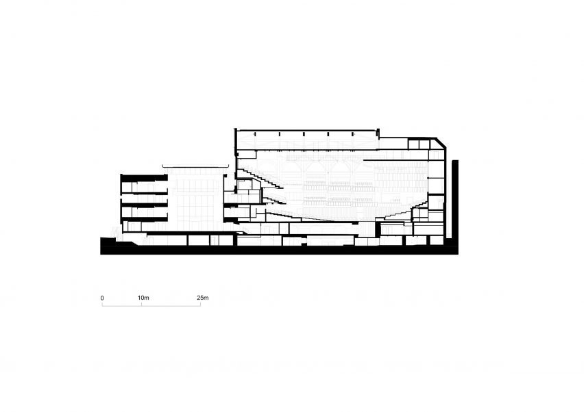 Section drawing of Bristol Beacon by Levitt Bernstein