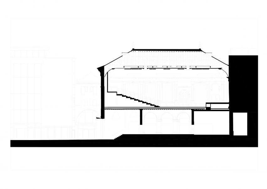 Section drawing of Bristol Beacon by Levitt Bernstein