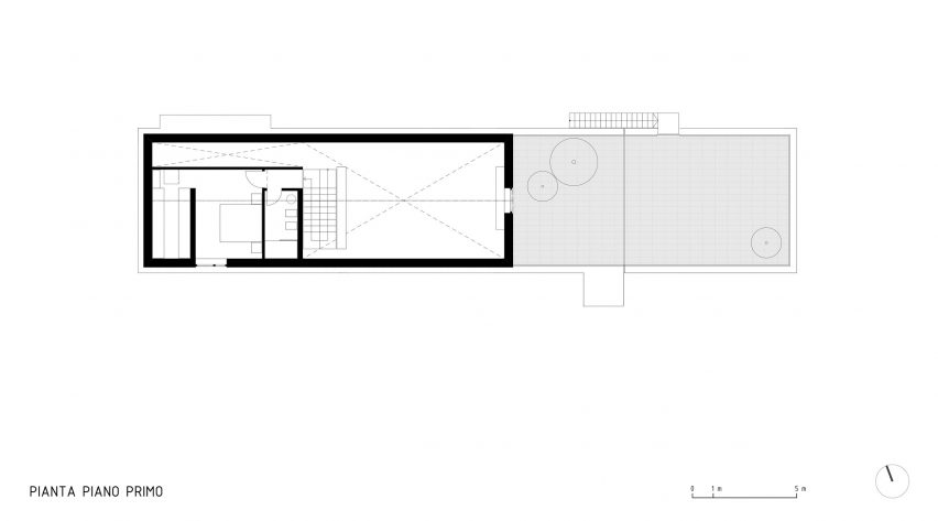 First floor plan of Casa 9 by LCA Architetti