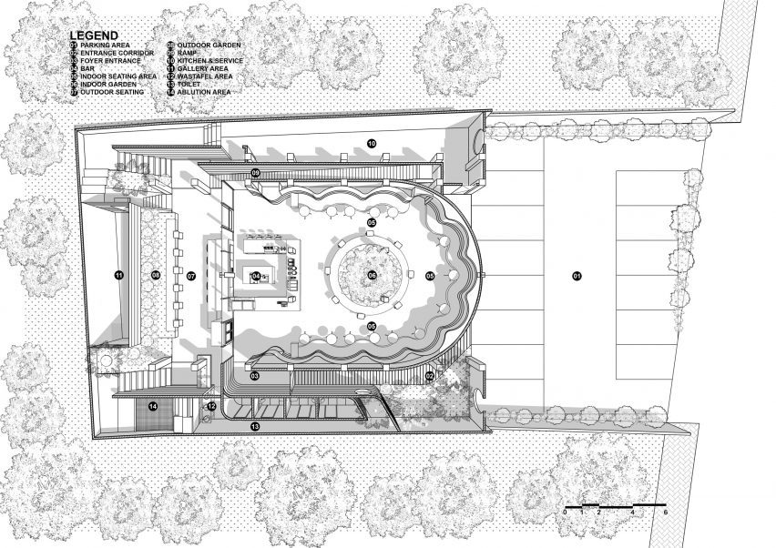 Ground floor plan of Frame Garden by RAD+ar