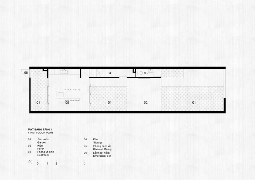 Ground floor plan of House for Young Families by H-H Studio