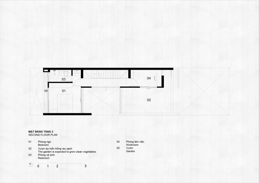 First floor plan of House for Young Families by H-H Studio