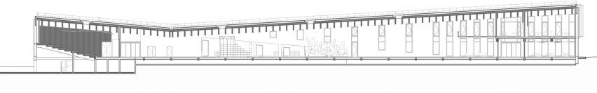 Section drawing of L'échappée by Atelier WOA