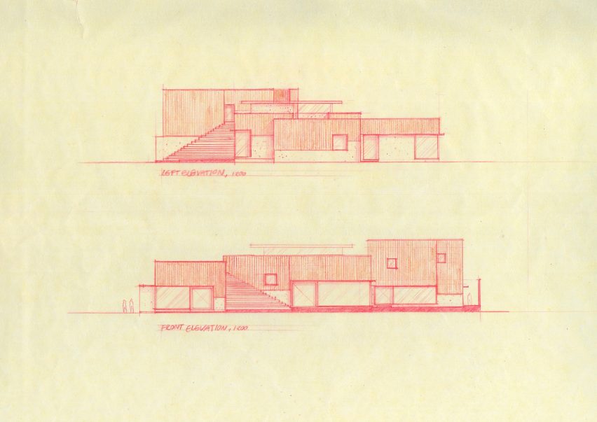 Elevations of Tree O'Clock by Studio Locomotive