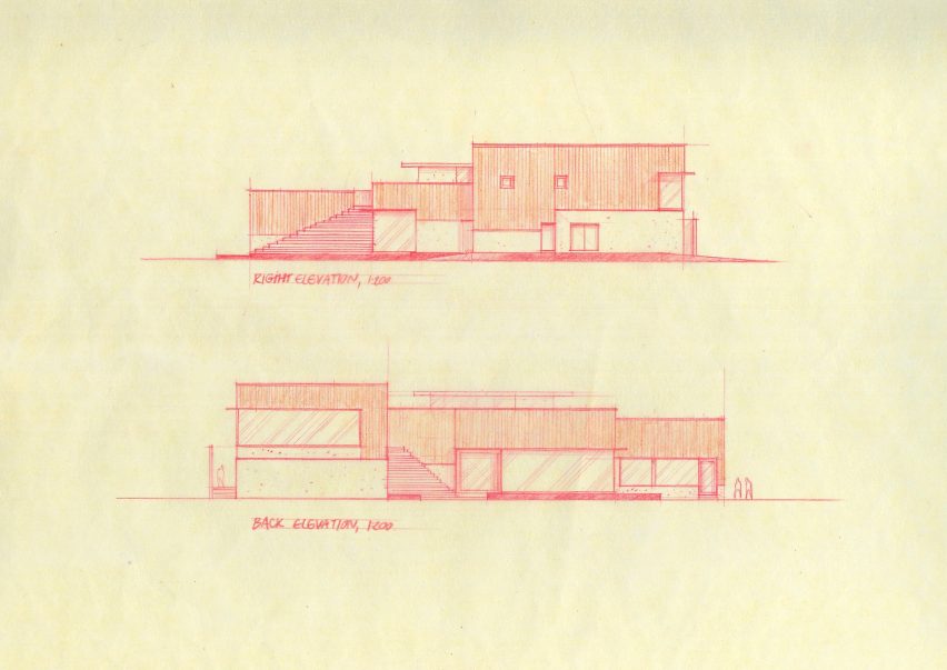 Elevations of Tree O'Clock by Studio Locomotive