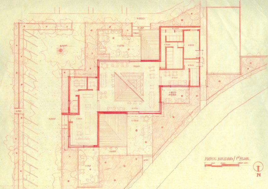 Lower floor plan of Tree O'Clock by Studio Locomotive