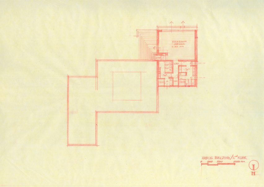 Upper floor plan of Tree O'Clock by Studio Locomotive