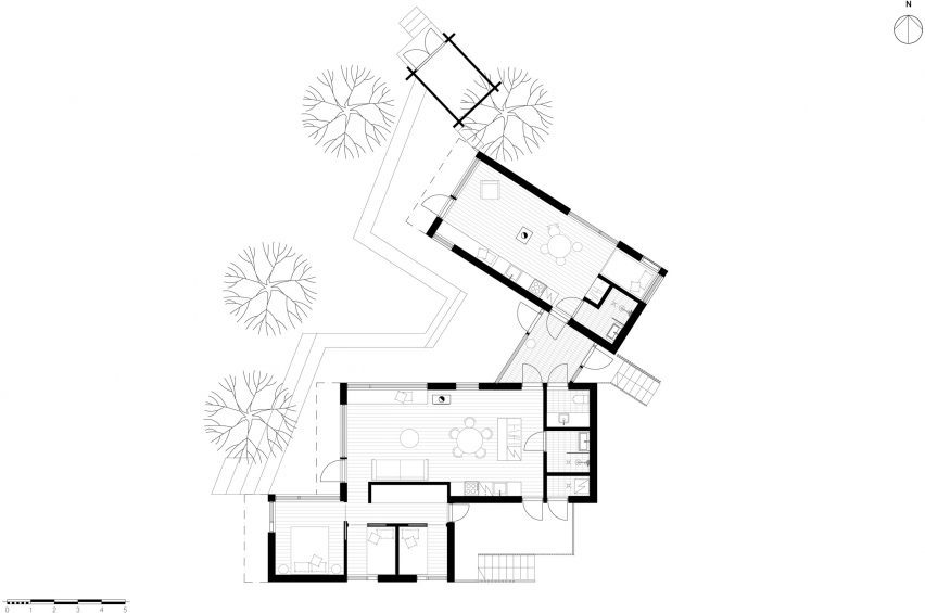 Floor plan of Two Sisters by MNY Arkitekter