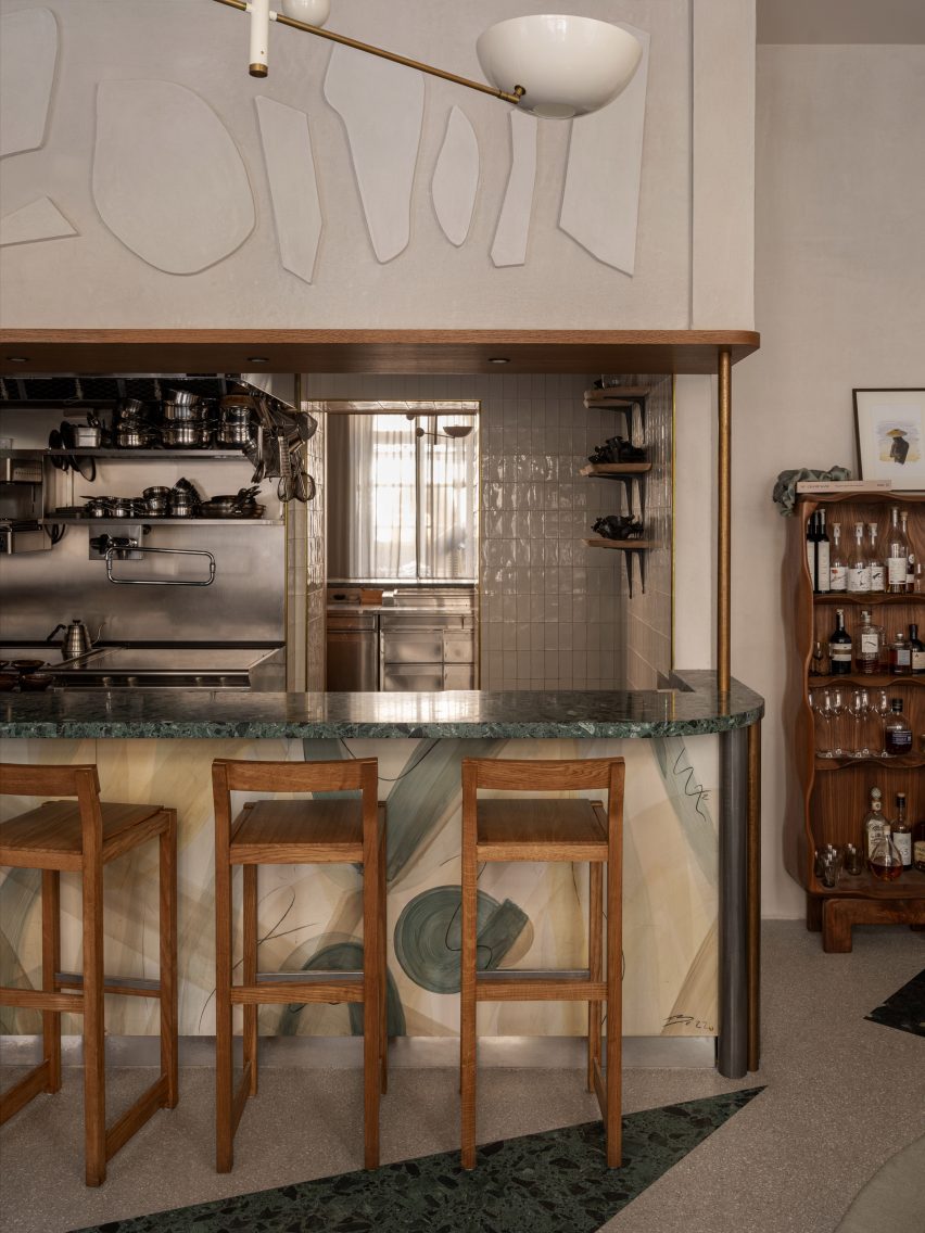 Jagged shapes decorate Stockholm restaurant