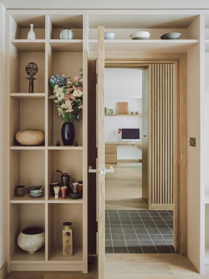 Interior view of home renovation by Fletcher Crane Architects