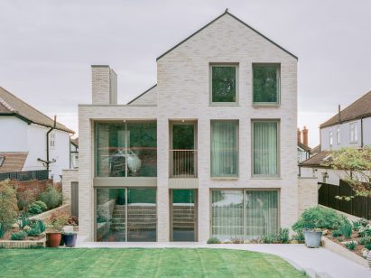 Exterior view of home renovation by Fletcher Crane Architects