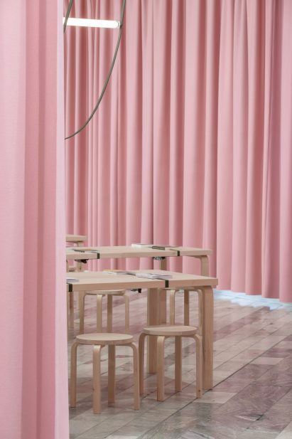 Thin lighting by Flos in the Reading Room installation