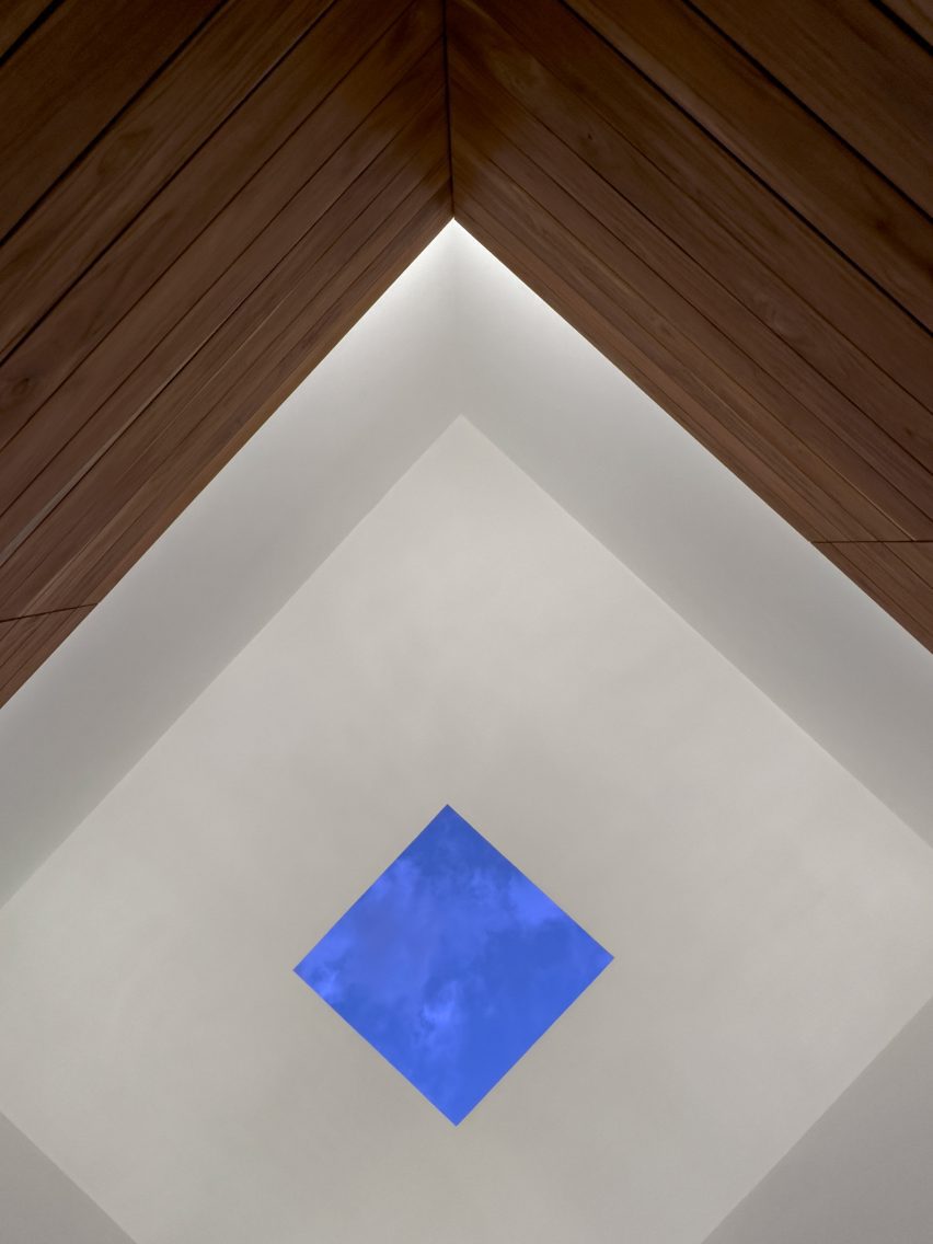 Skylight surrounded by white