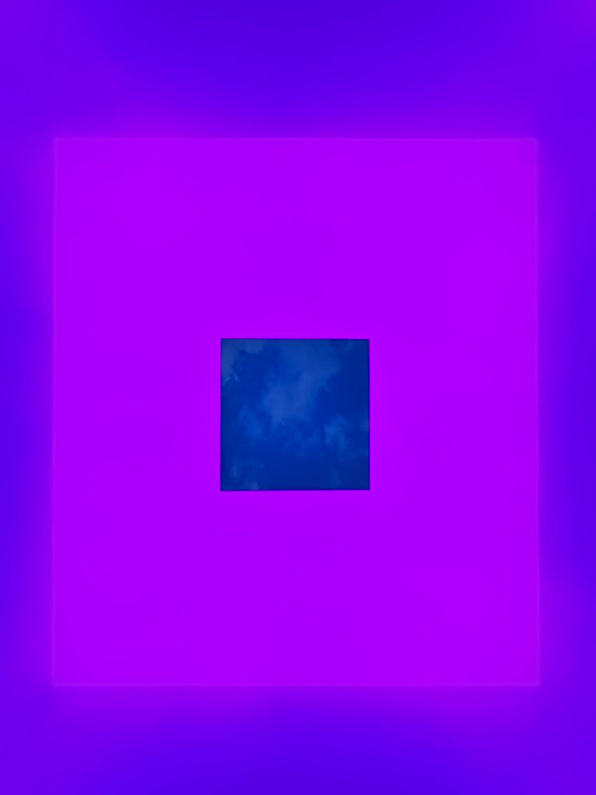Sky surrounded by purple
