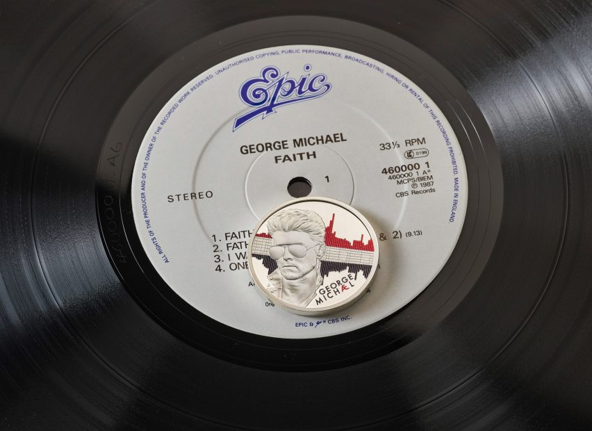 Commemorative George Michael coin