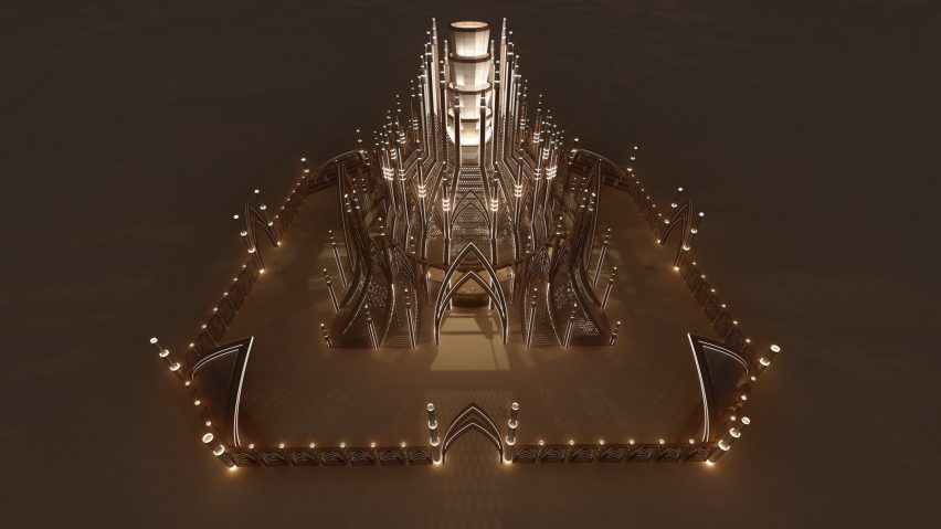 Burning Man temple 2024 renderings