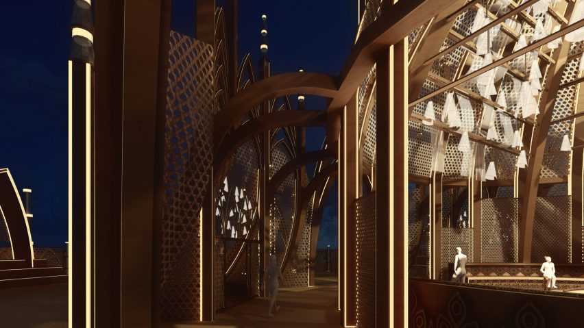 Burning Man temple 2024 renderings