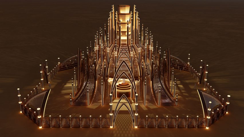 Burning Man temple 2024 renderings