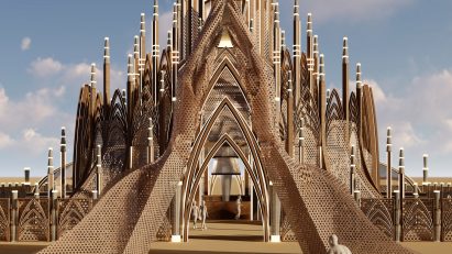 Burning Man temple 2024
