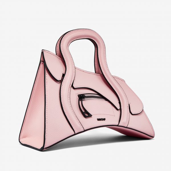 A bag that is curved at the bottom