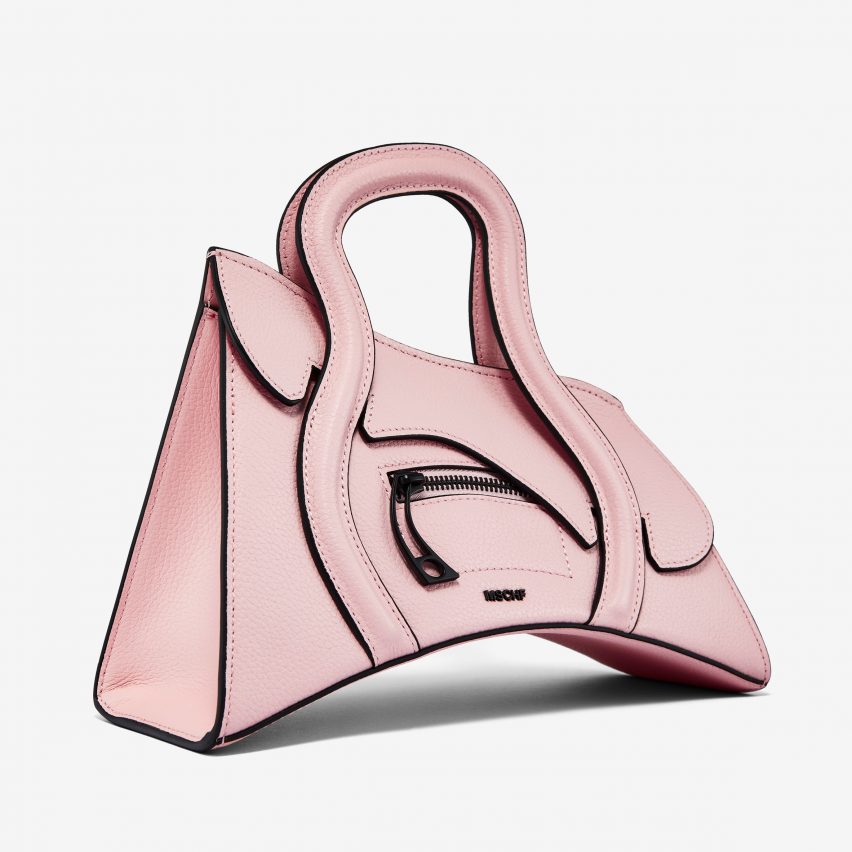 A bag that is curved at the bottom