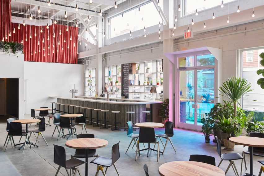 A bar clad in metal