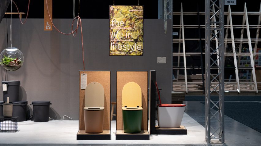 Luna composting toilet by Harvest Moon at Stockholm Furniture Fair