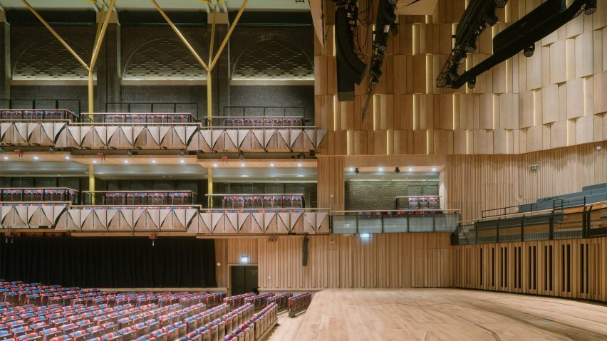 Bristol Beacon theatre stage by Levitt Bernstein