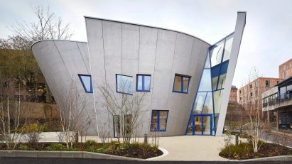 Maggies Centre curved walls Libeskind