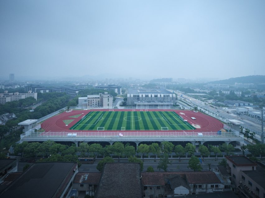 Hexi Sports Field by The Architectural Design and Research Institute of Zhejiang University (UAD)