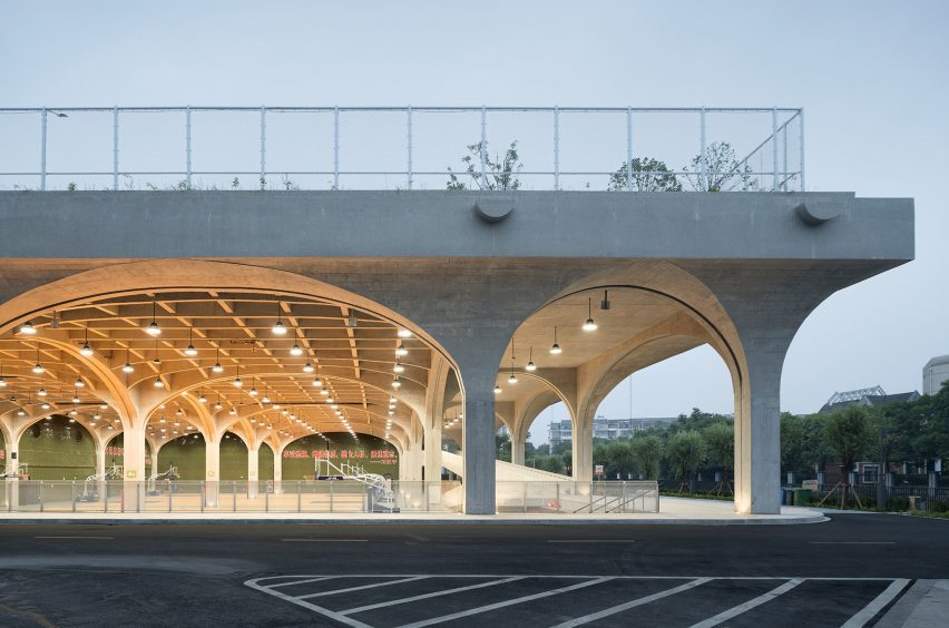Hexi Sports Field by The Architectural Design and Research Institute of Zhejiang University (UAD)