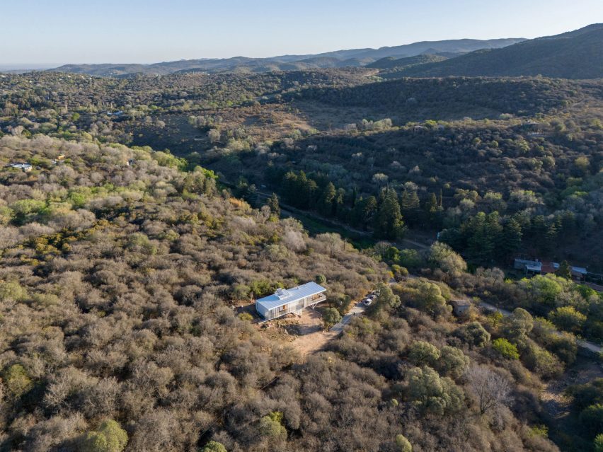 A house in the trees