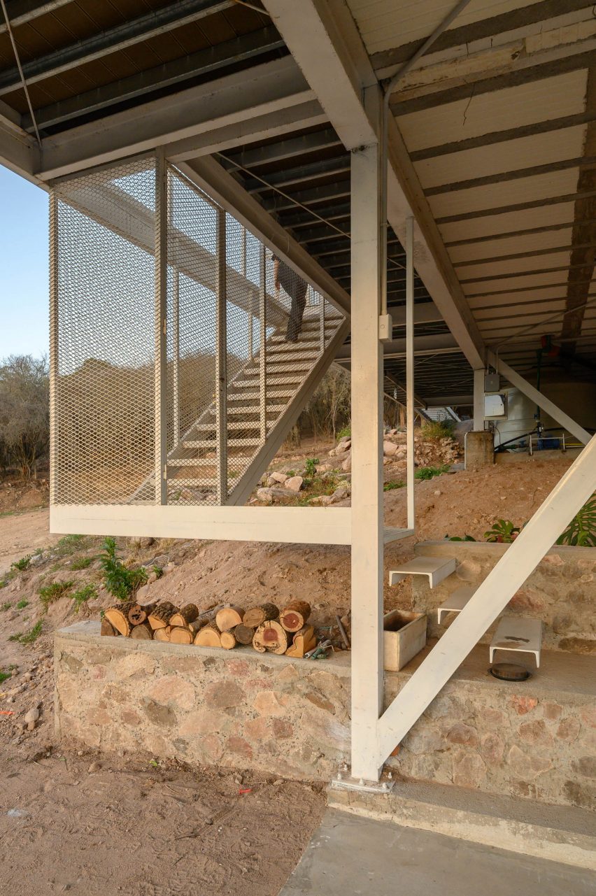 The foundation of a house