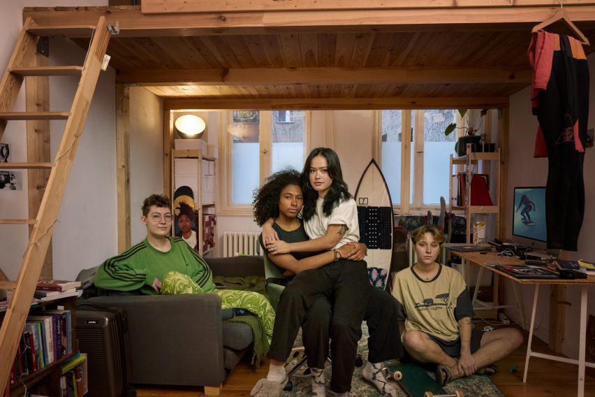 People in home photographed for IKEA