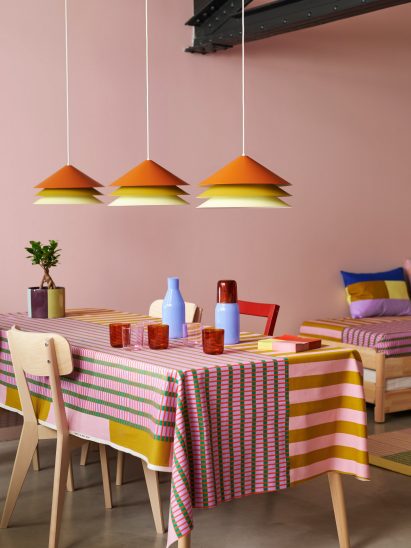 Table setting using products from Tesammans collection