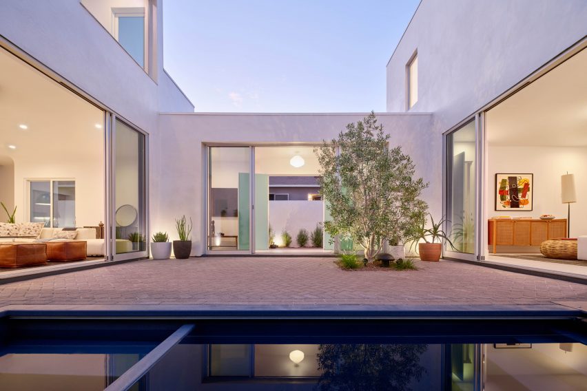 Inaba Williams white stucco Santa Monica home