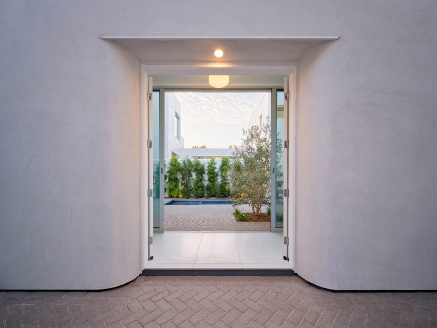 Inaba Williams white stucco Santa Monica home