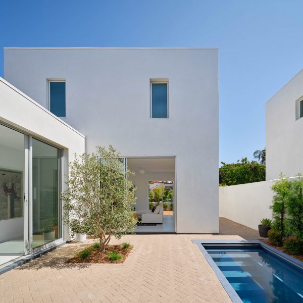 White home in California