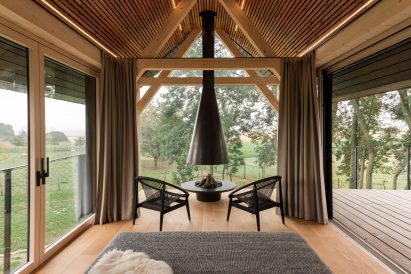 Interior of Zen House by Jan Tyrpekl in Austria