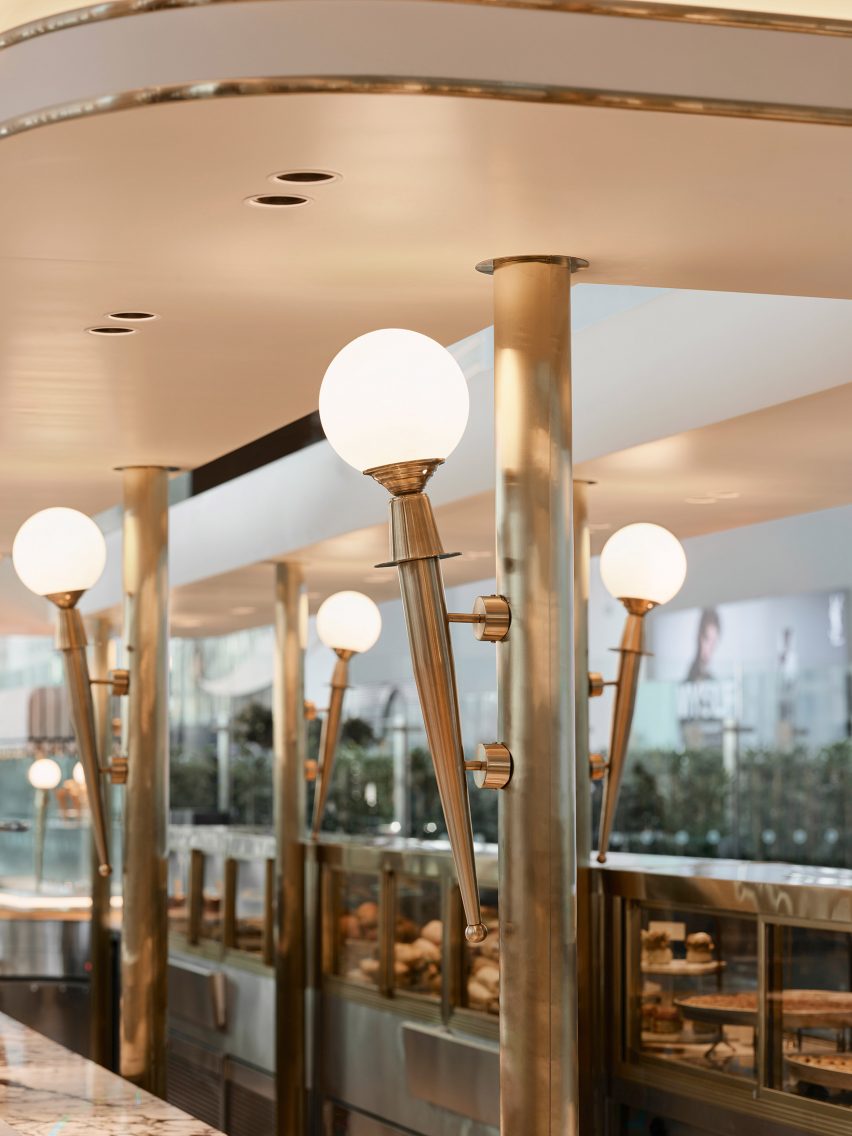 Gold lights Kaimakk Istanbul Airport